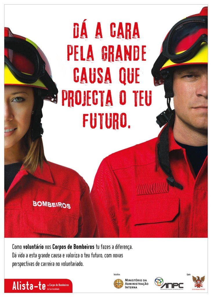 социальная реклама с призывом идти пожарным-волонтёром